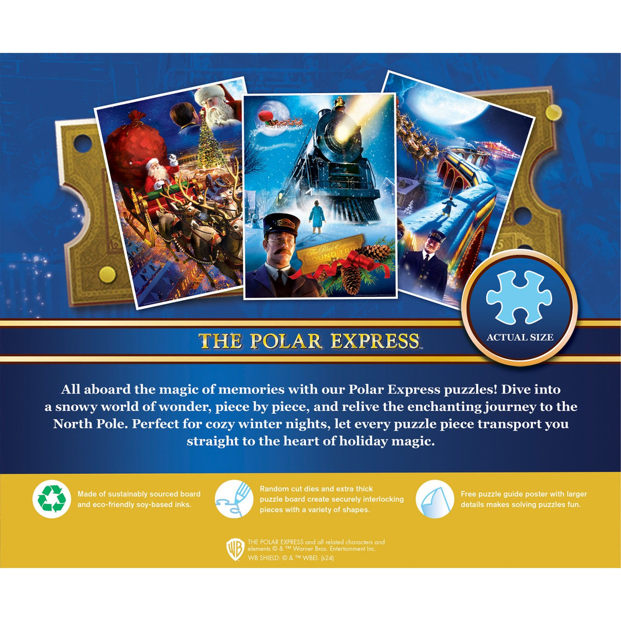 The Polar Express 3-pack 500 Piece Jigsaw Puzzle