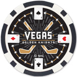 Las Vegas Golden Knights 100 Piece Poker Chips