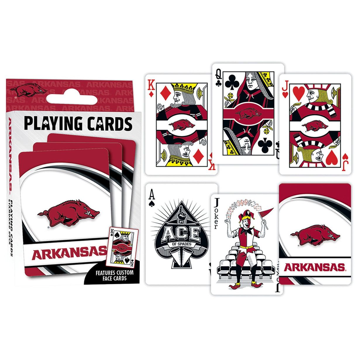 Arkansas Razorbacks Playing Cards - 54 Card Deck