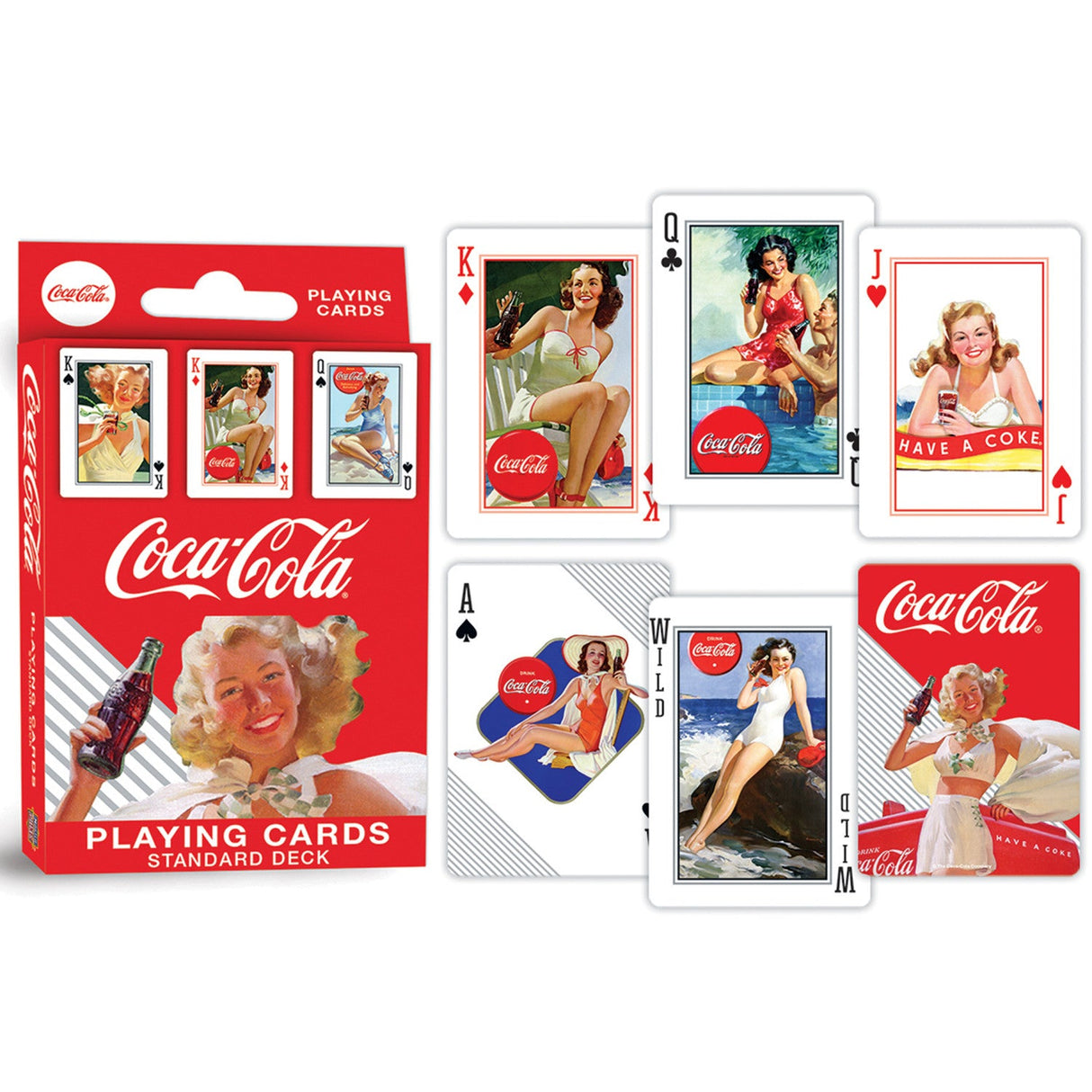 Coca-Cola Classic Ads Playing Cards - 54 Card Deck