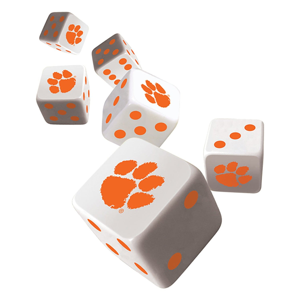 Clemson Tigers Dice Set - 19mm