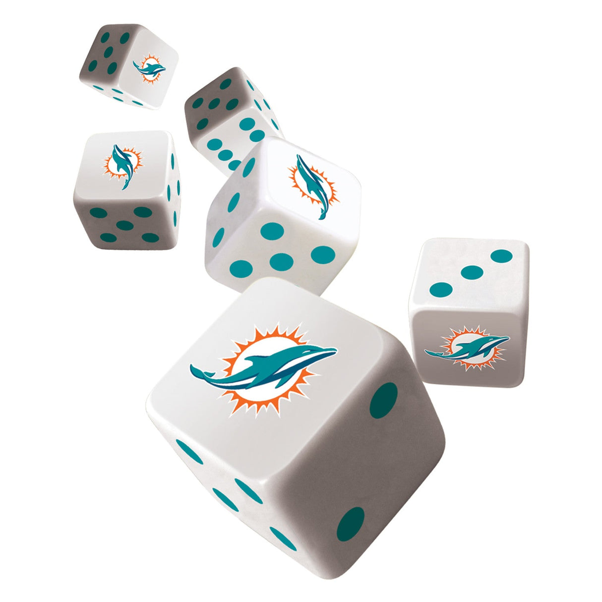 Miami Dolphins Dice Set