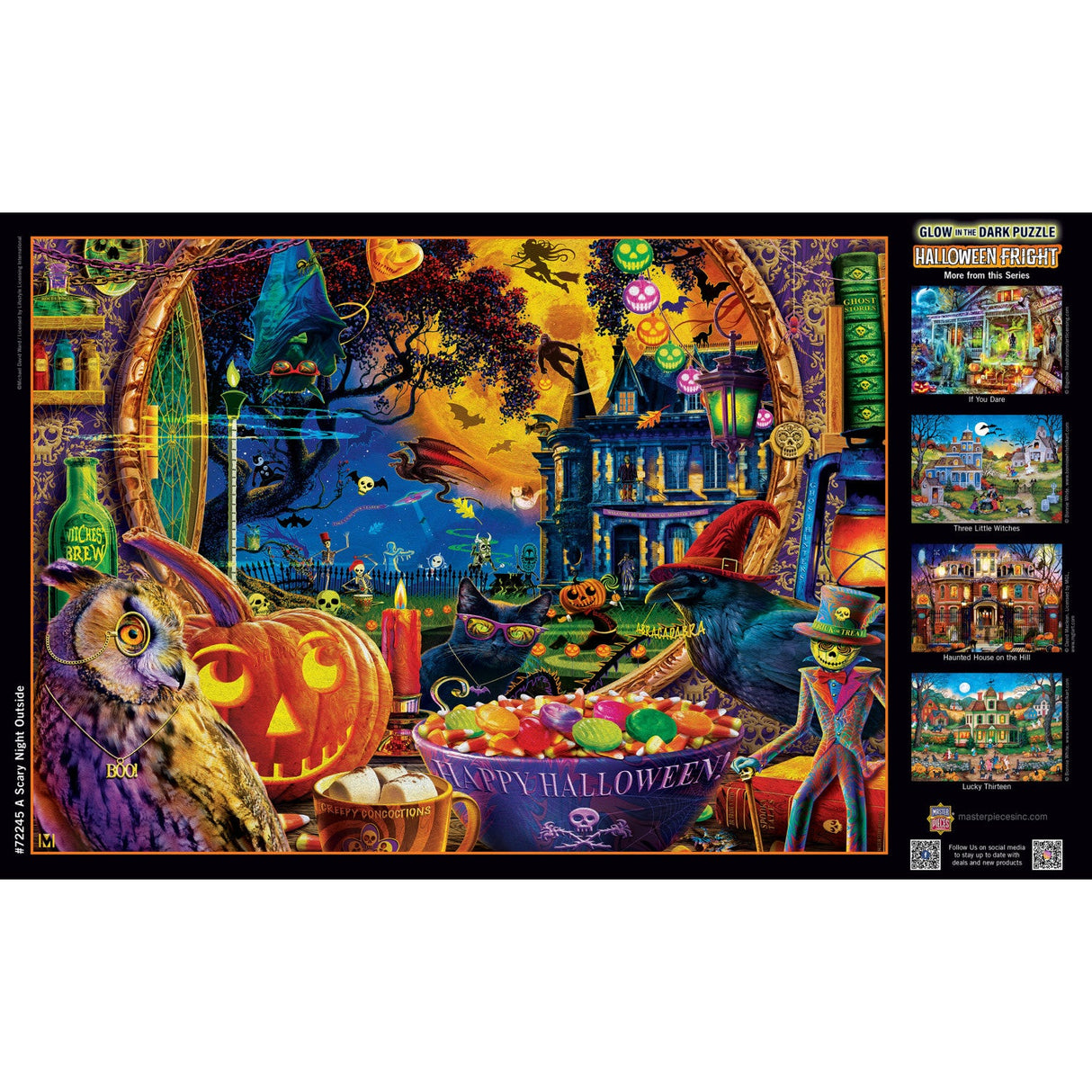 Glow in the Dark - A Scary Night Outside 1000 Piece Jigsaw Puzzle