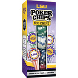 LSU Tigers 100 Piece Poker Chips