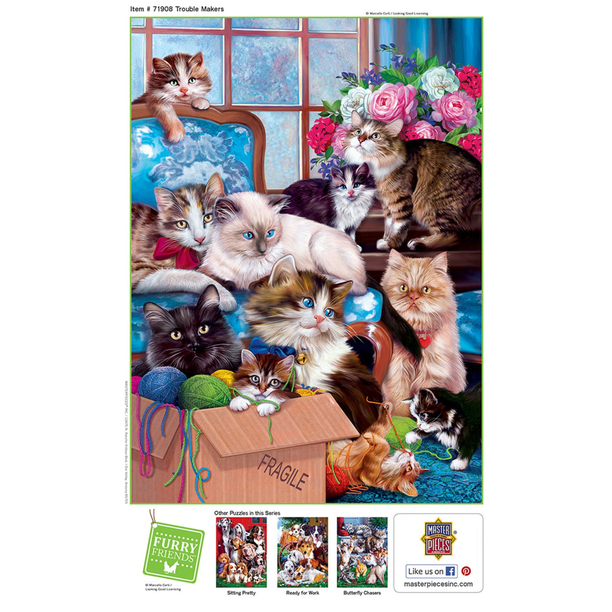 Furry Friends - Trouble Makers 1000 Piece Jigsaw Puzzle