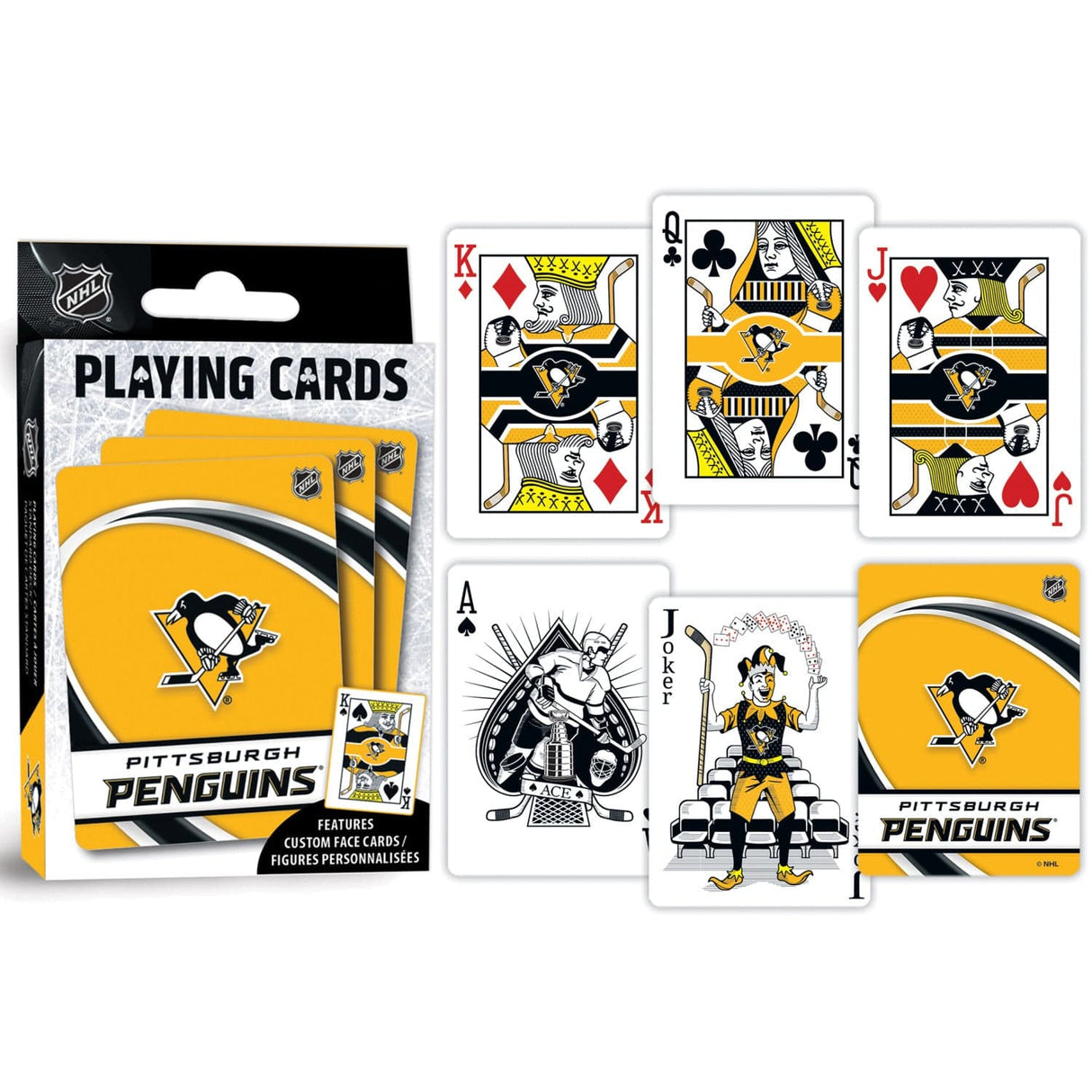 Pittsburgh Penguins Playing Cards - 54 Card Deck