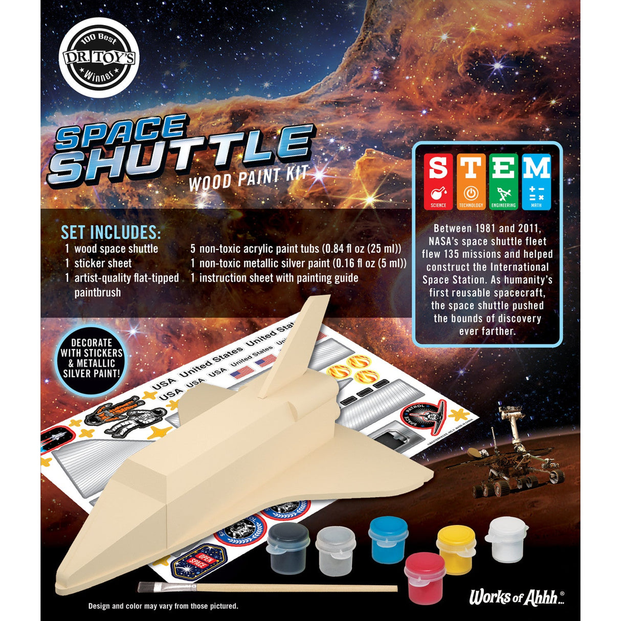 Space Shuttle Wood Craft & Paint Kit