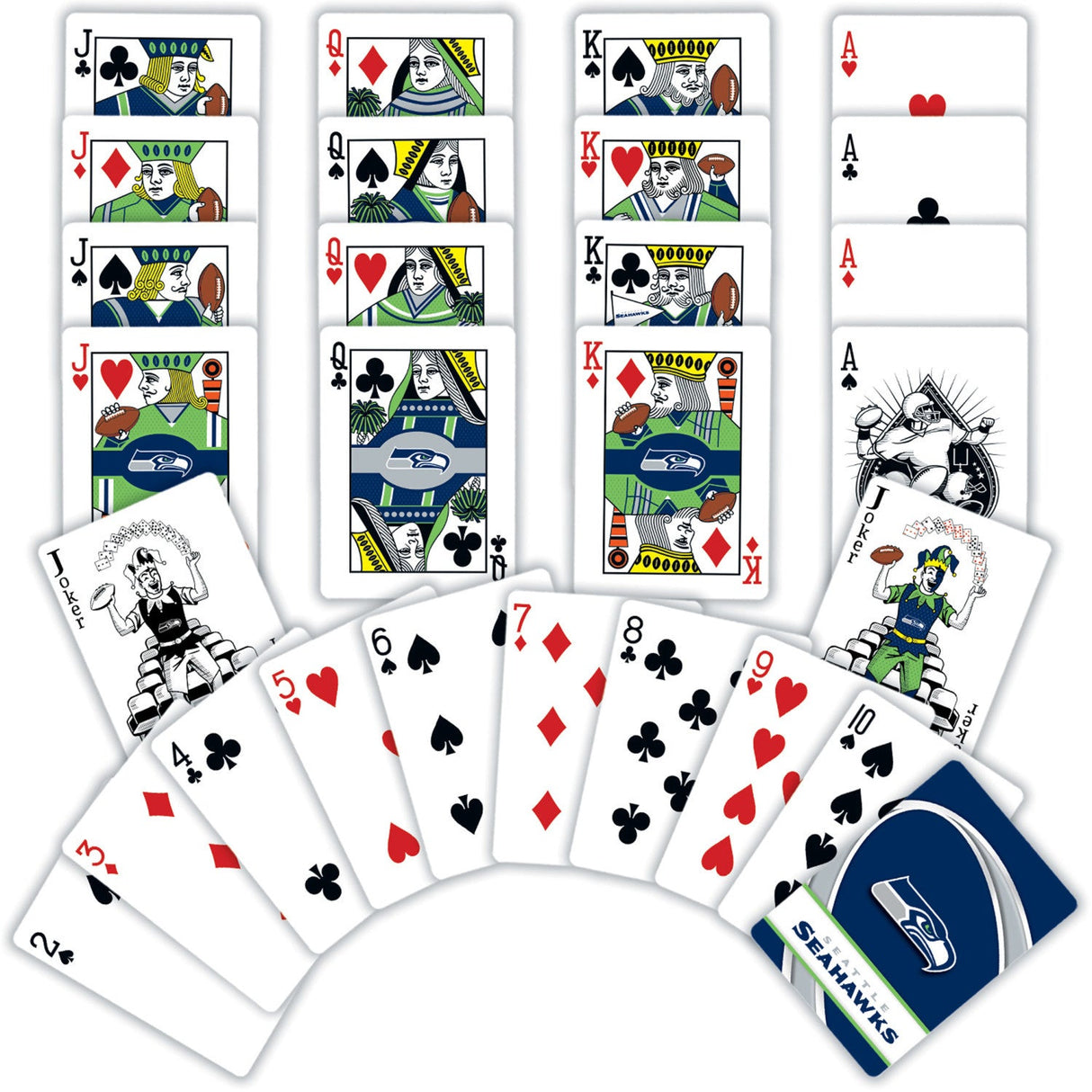 Seattle Seahawks Playing Cards - 54 Card Deck