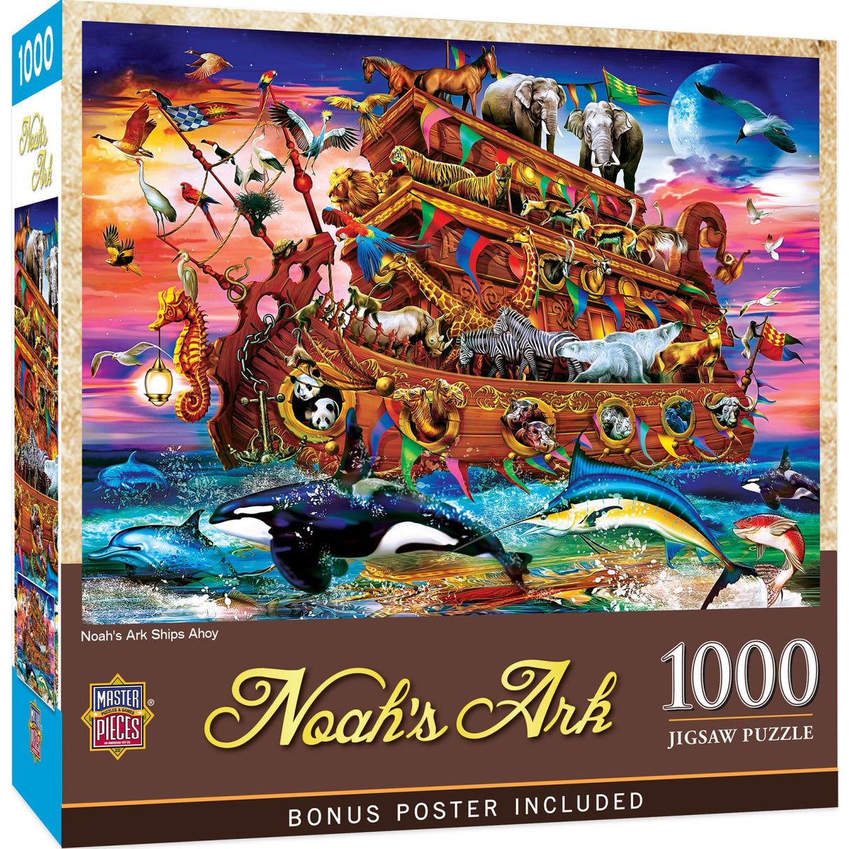 Noah's Ark Ships Ahoy - 1000 Piece Jigsaw Puzzle