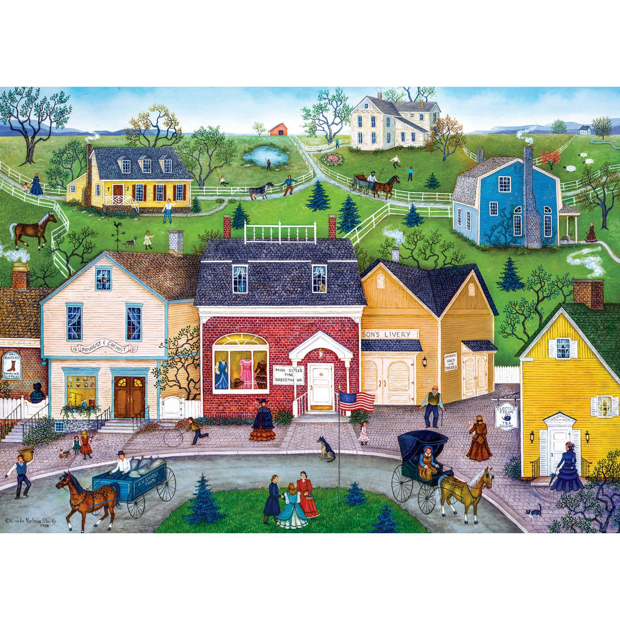 Hometown Gallery - The Dress Shop 1000 Piece Jigsaw Puzzle