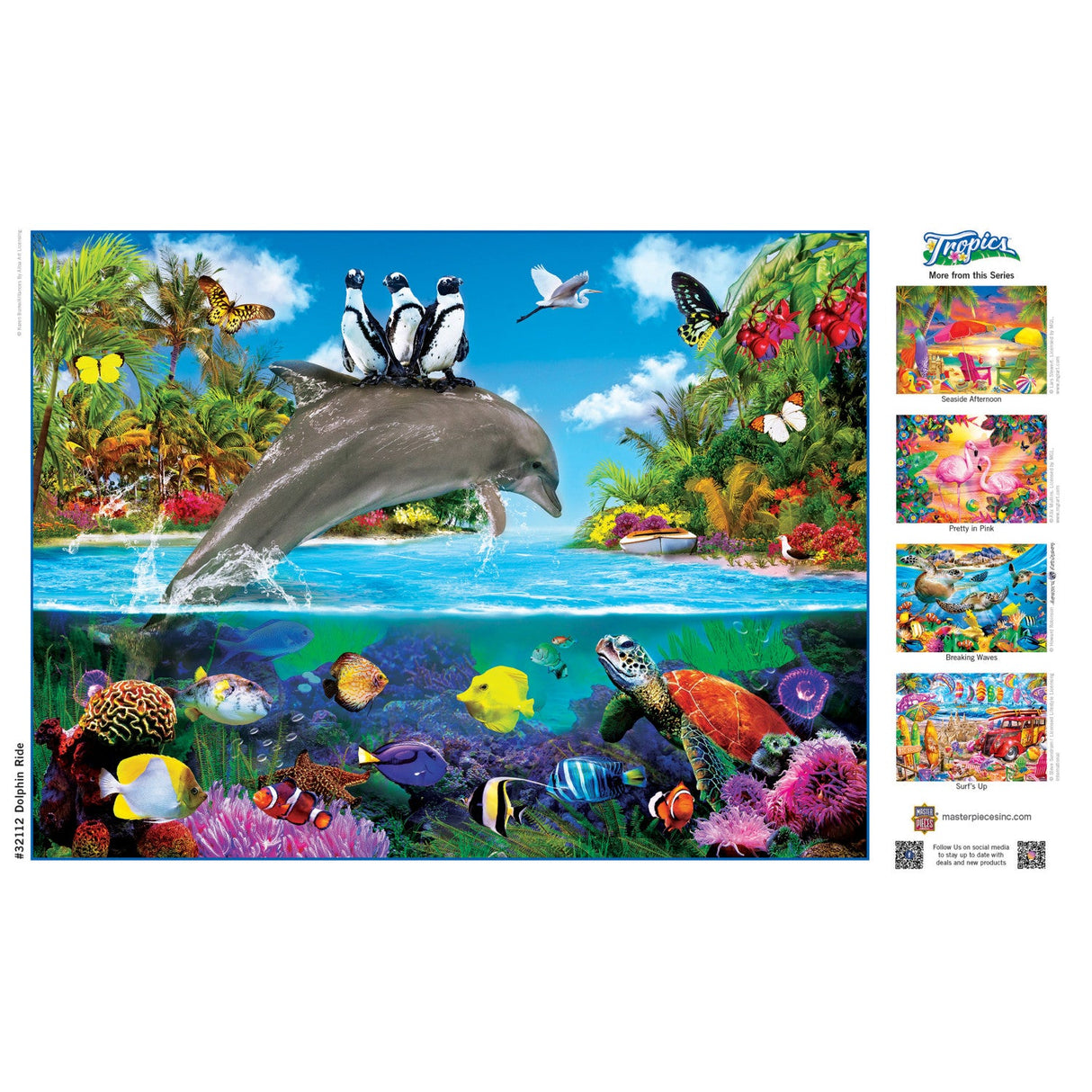 Tropics - Dolphin Ride 300 Piece EZ Grip Jigsaw Puzzle