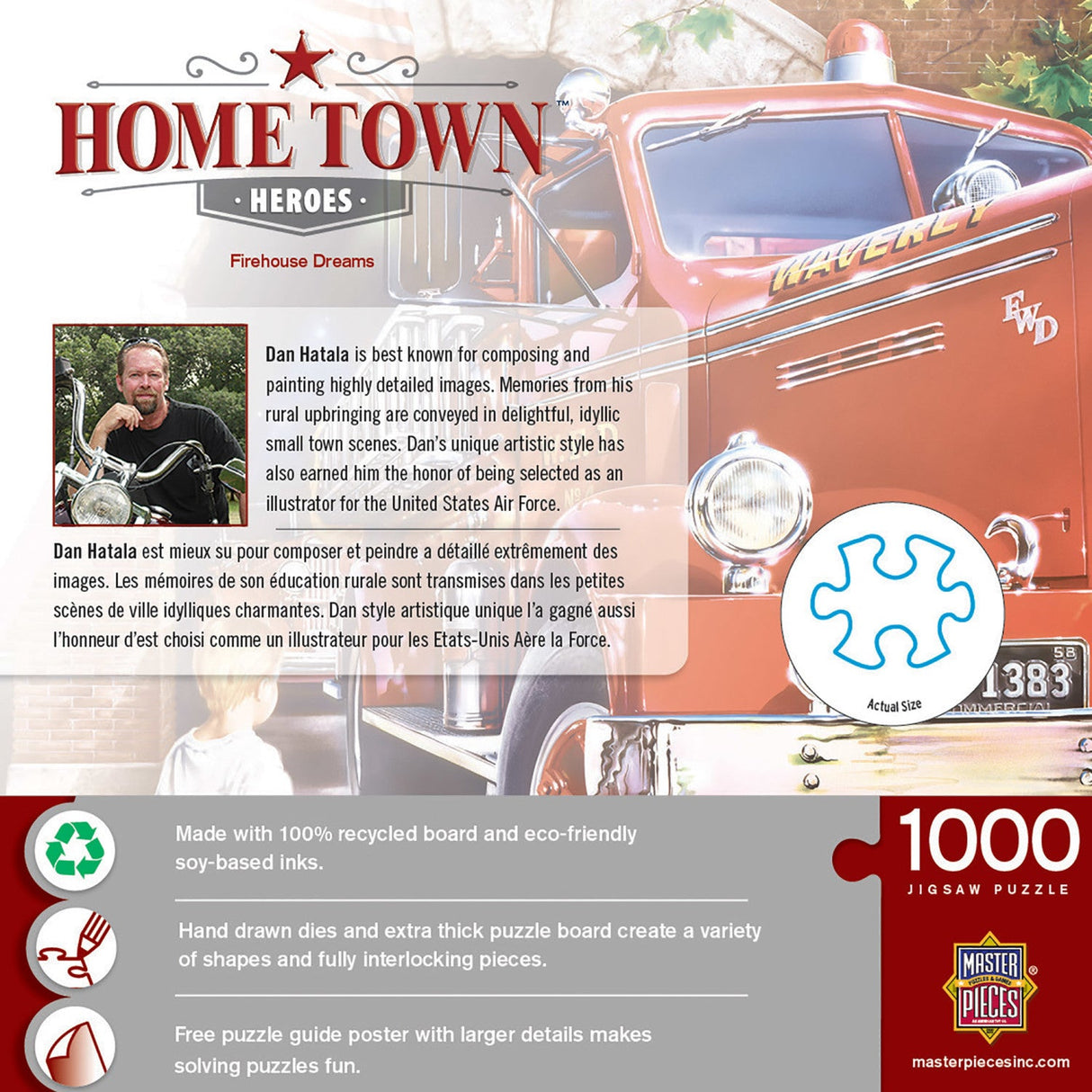 Hometown Heroes - Firehouse Dreams 1000 Piece Jigsaw Puzzle