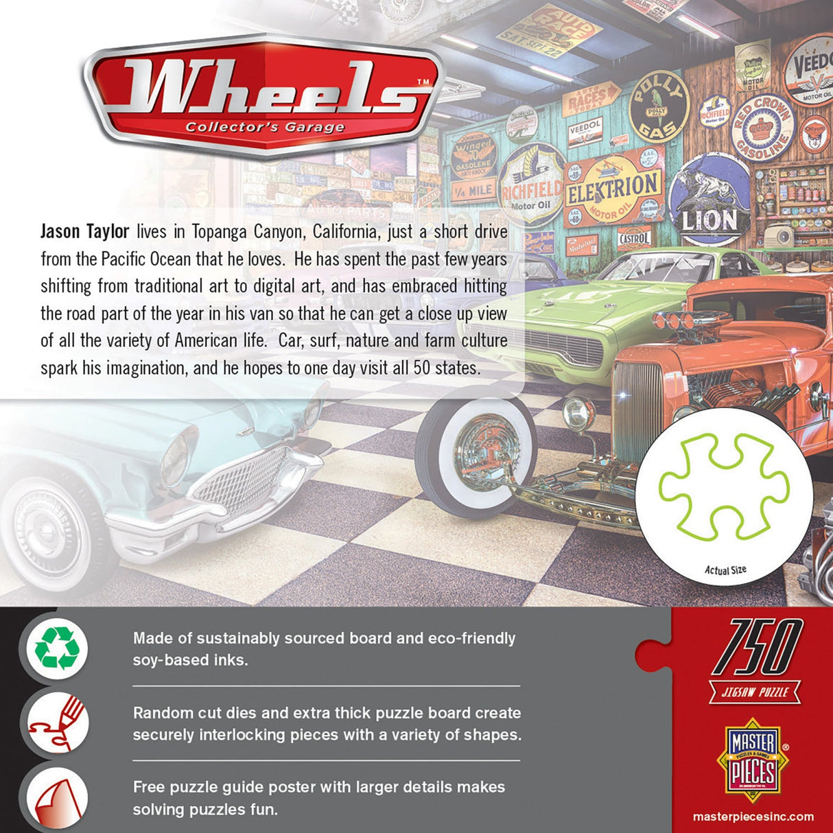 Wheels - Collector's Garage 750 Piece Jigsaw Puzzle