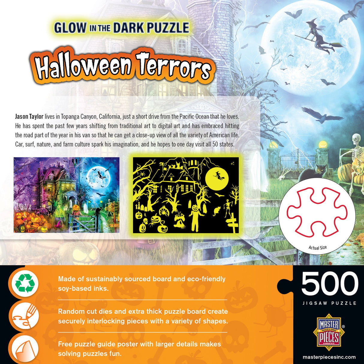 Glow in the Dark - Halloween Terrors 500 Piece Jigsaw Puzzle