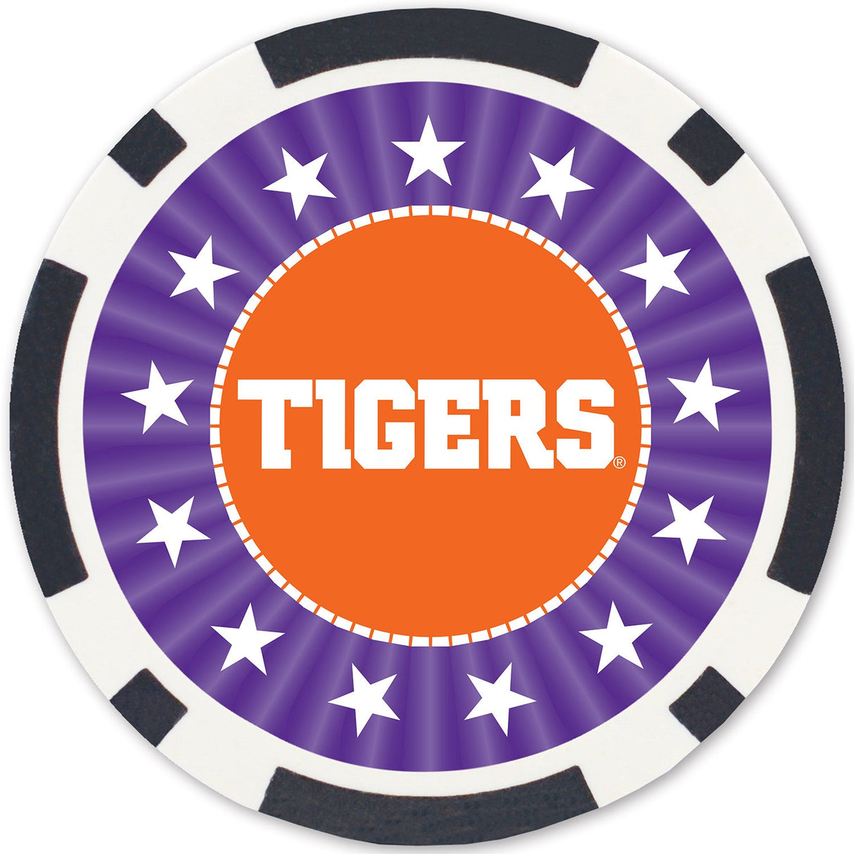 Clemson Tigers 100 Piece Poker Chips