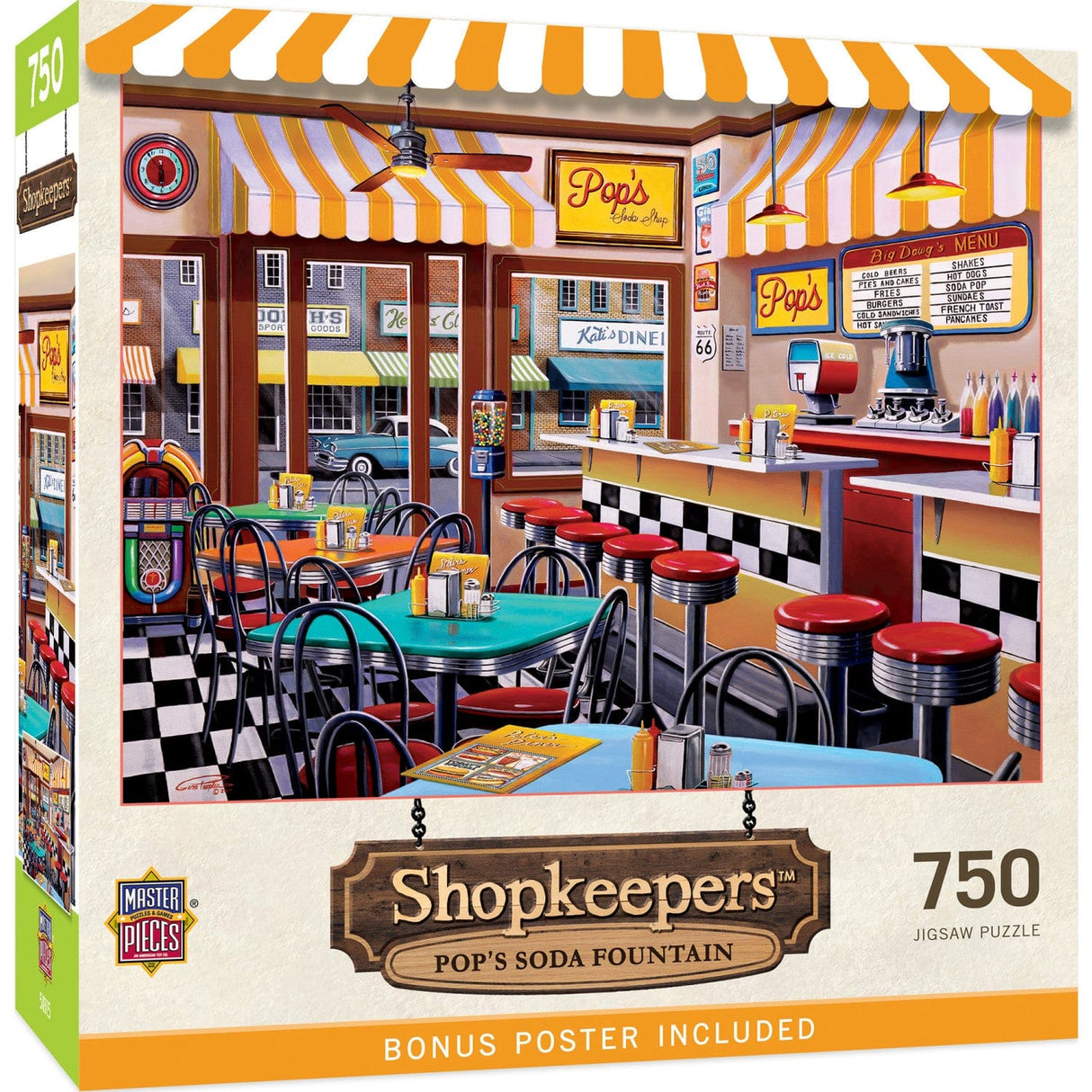 Shopkeepers - Pop's Soda Fountain 750 Piece Jigsaw Puzzle