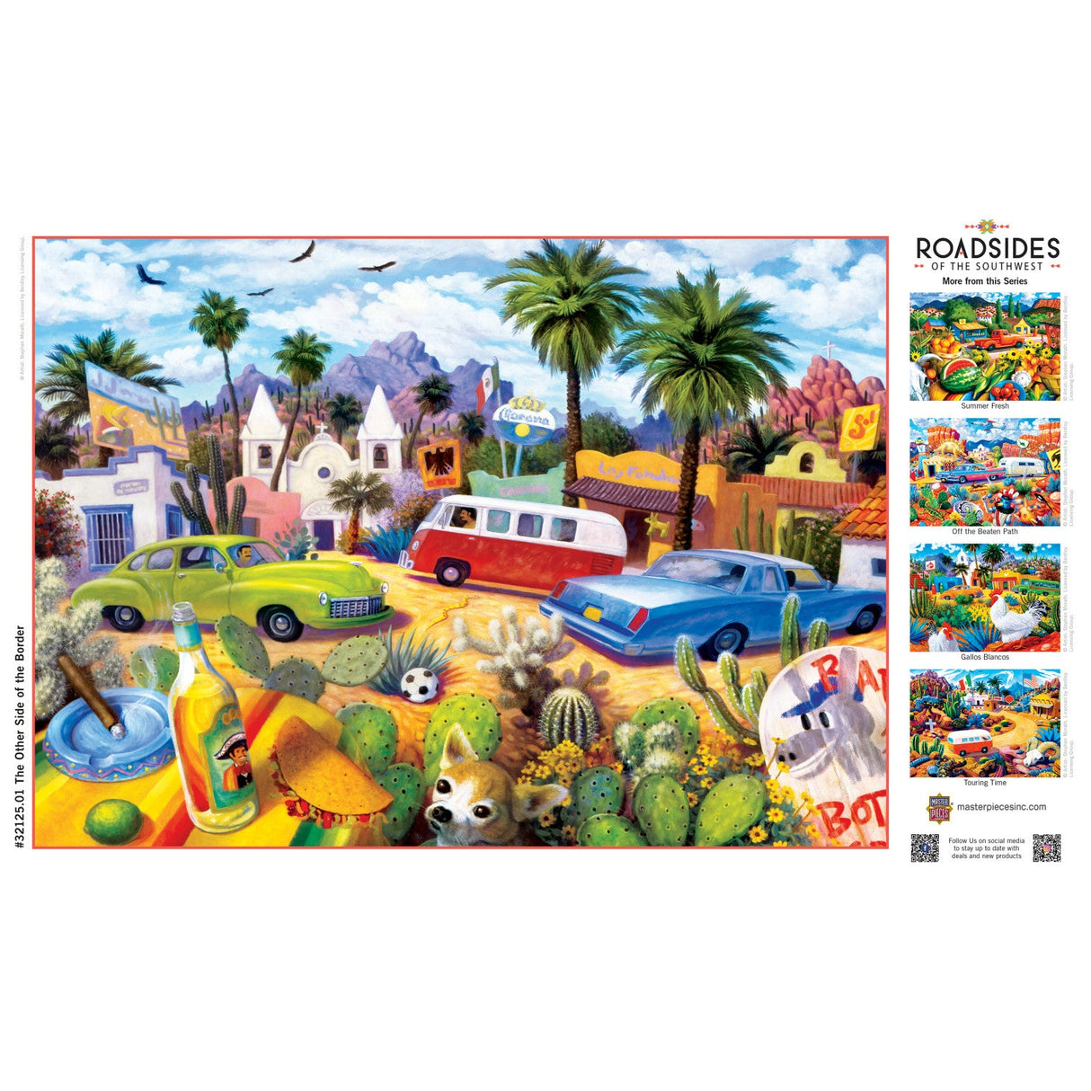 Roadsides of the Southwest - Other Side of the Border 500 Piece Jigsaw Puzzle