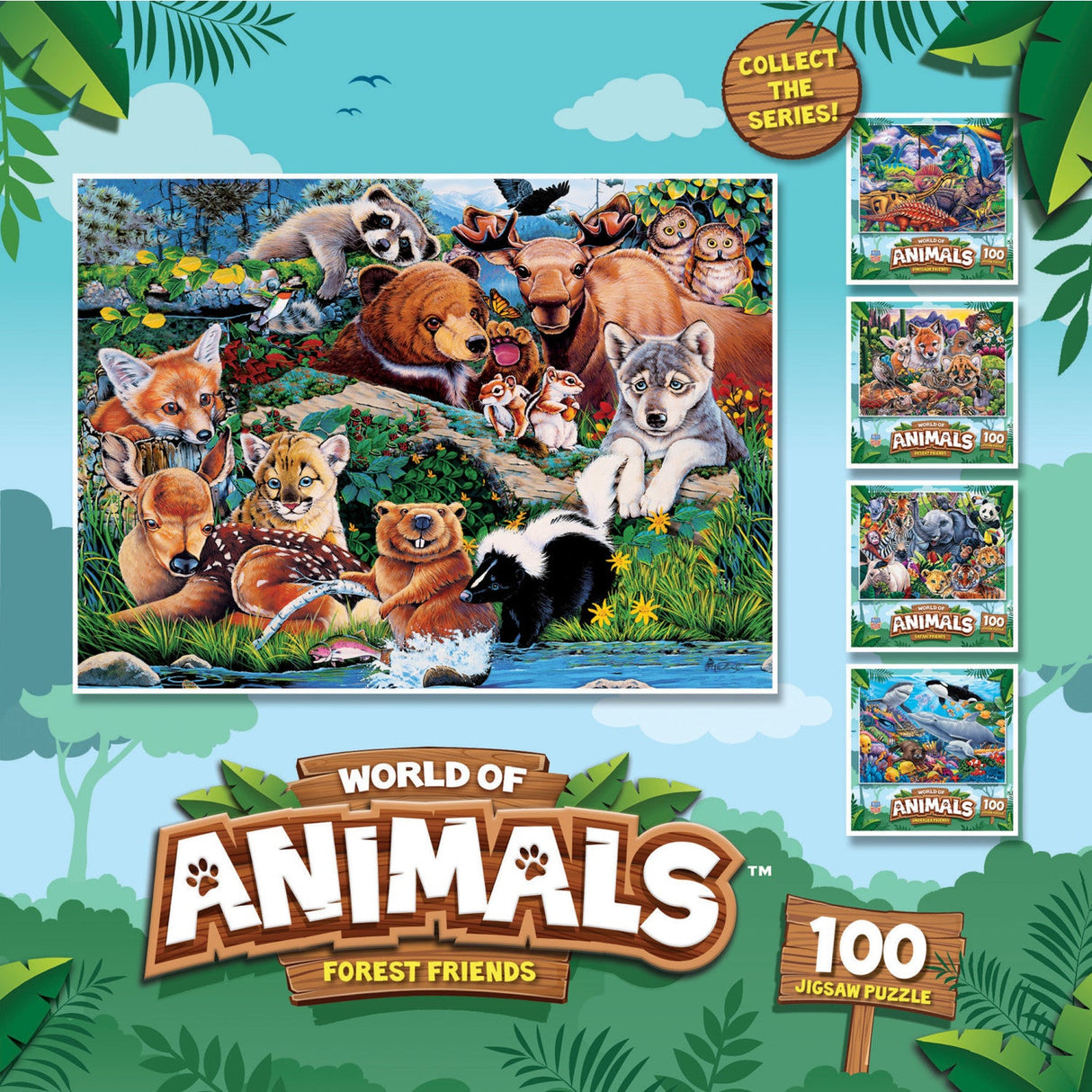 World of Animals - Forest Friends 100 Piece Jigsaw Puzzle