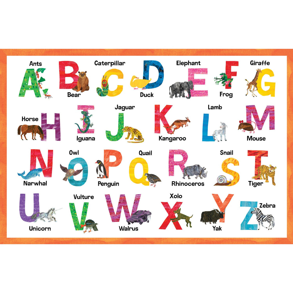 World of Eric Carle - Alphabet 48 Piece Floor Jigsaw Puzzle