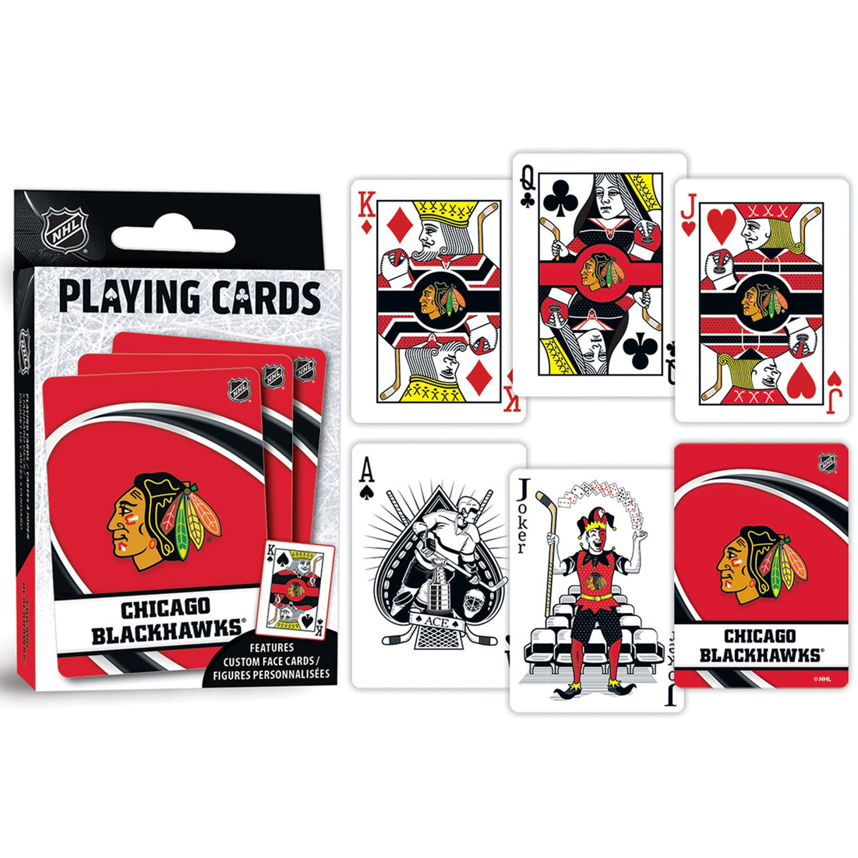 Chicago Blackhawks Playing Cards - 54 Card Deck