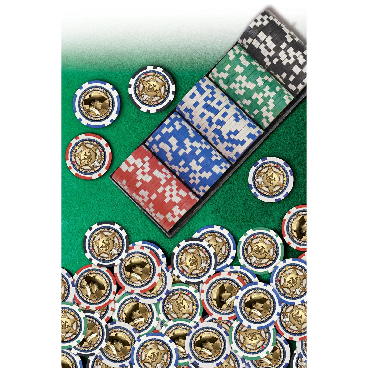 John Wayne 100 Piece Poker Chips