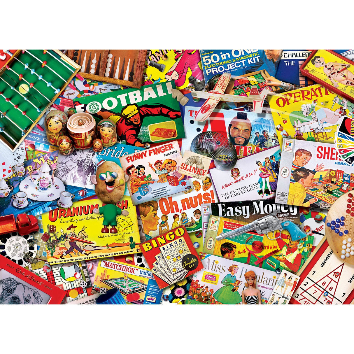 Flashbacks - Family Game Night 1000 Piece Jigsaw Puzzle