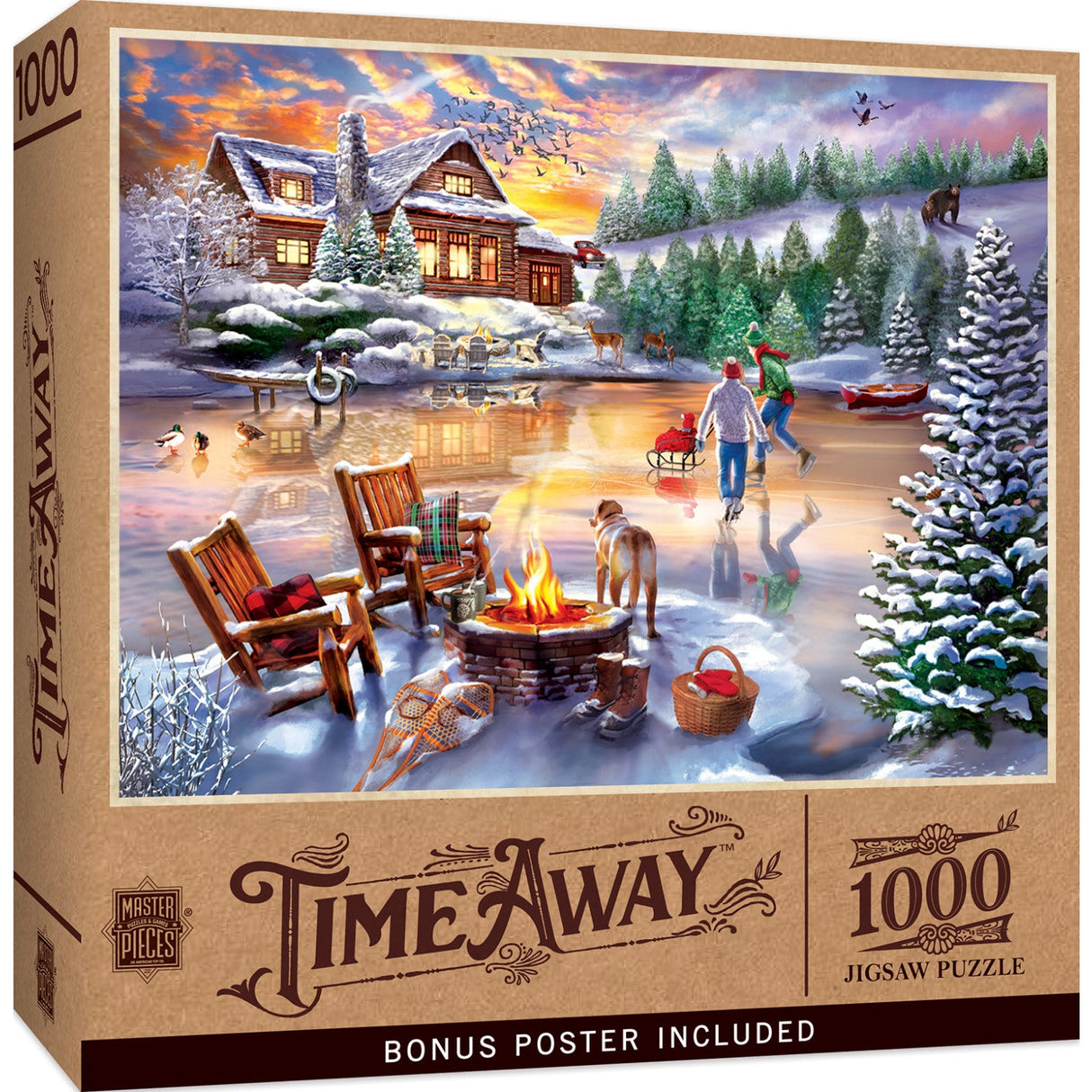 Time Away - An Evening Skate 1000 Piece Jigsaw Puzzle