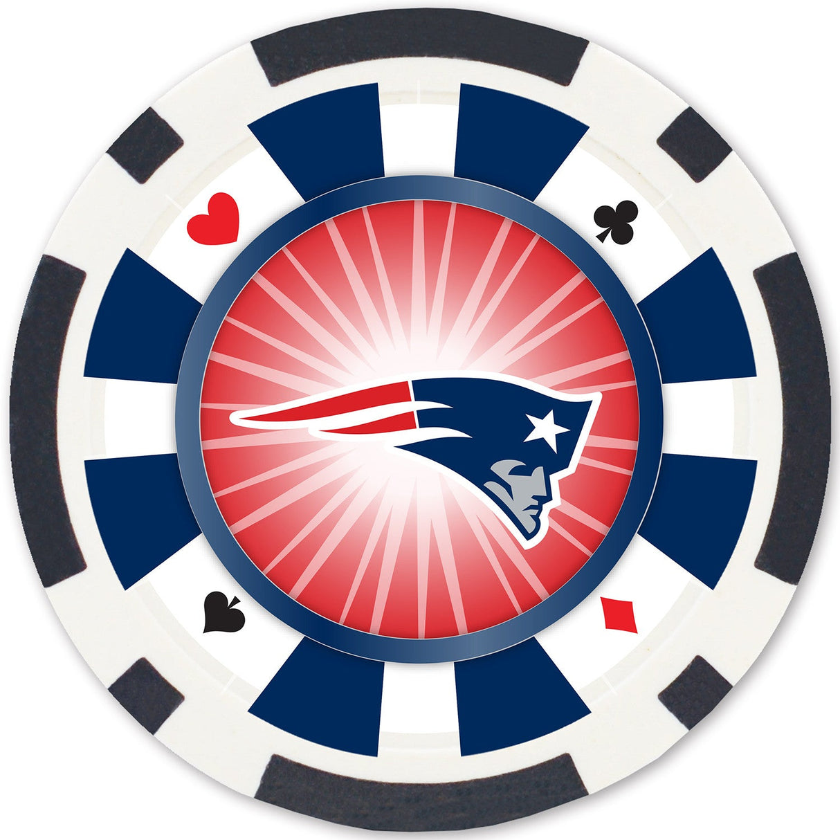 New England Patriots 100 Piece Poker Chips