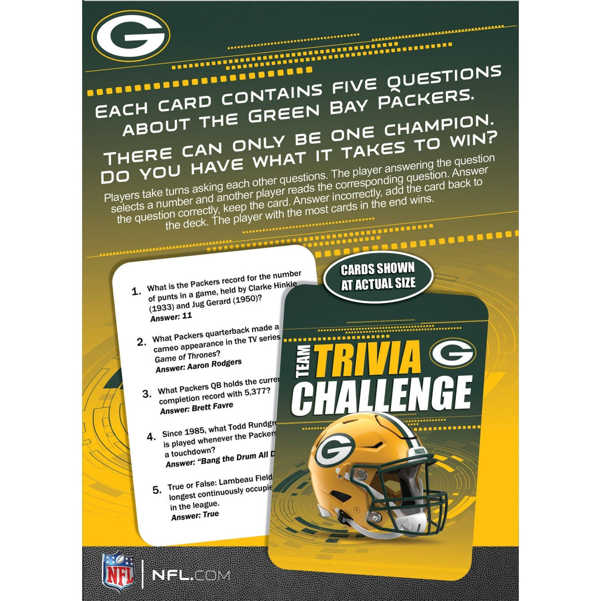 Green Bay Packers Trivia Challenge