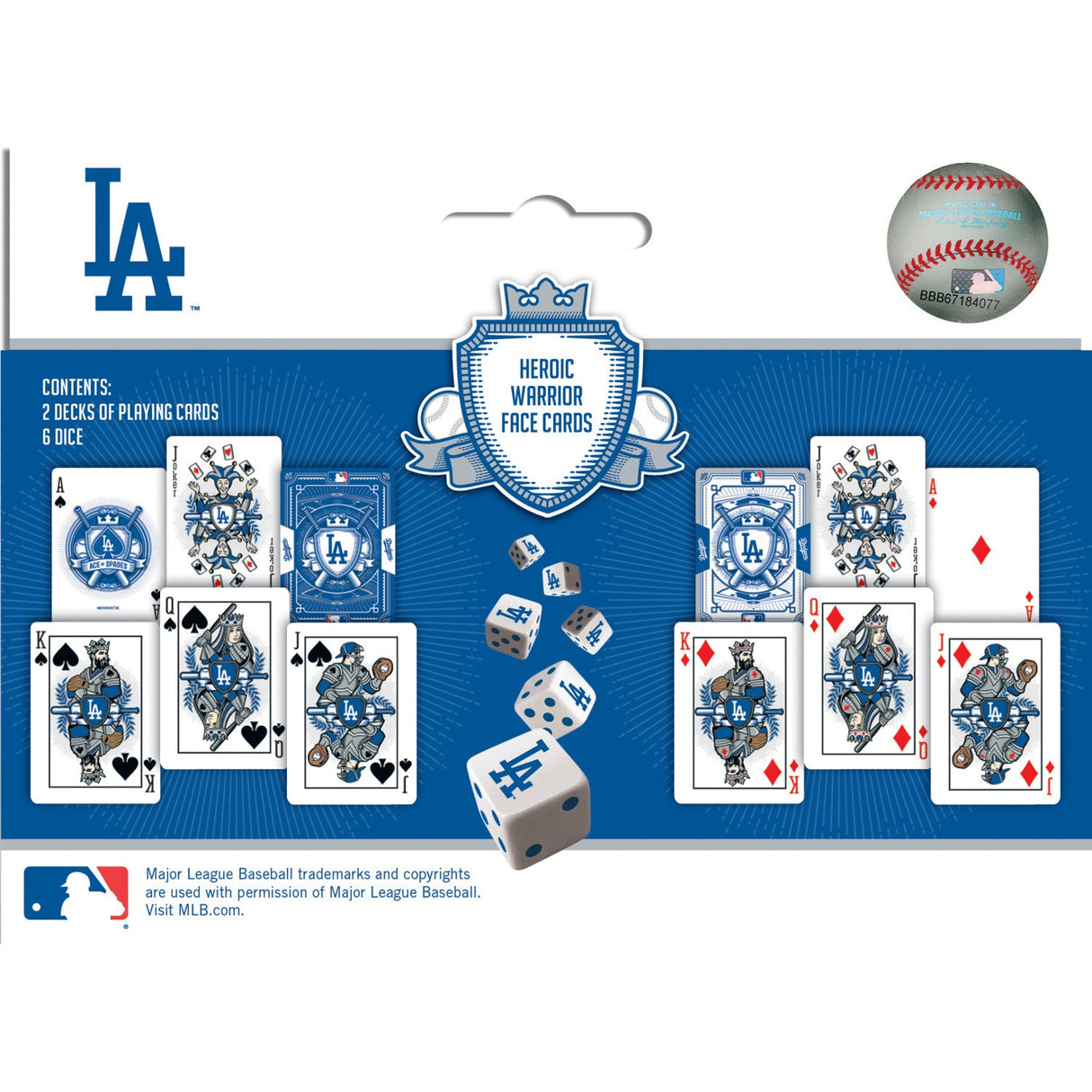 Los Angeles Dodgers - 2-Pack Playing Cards & Dice Set