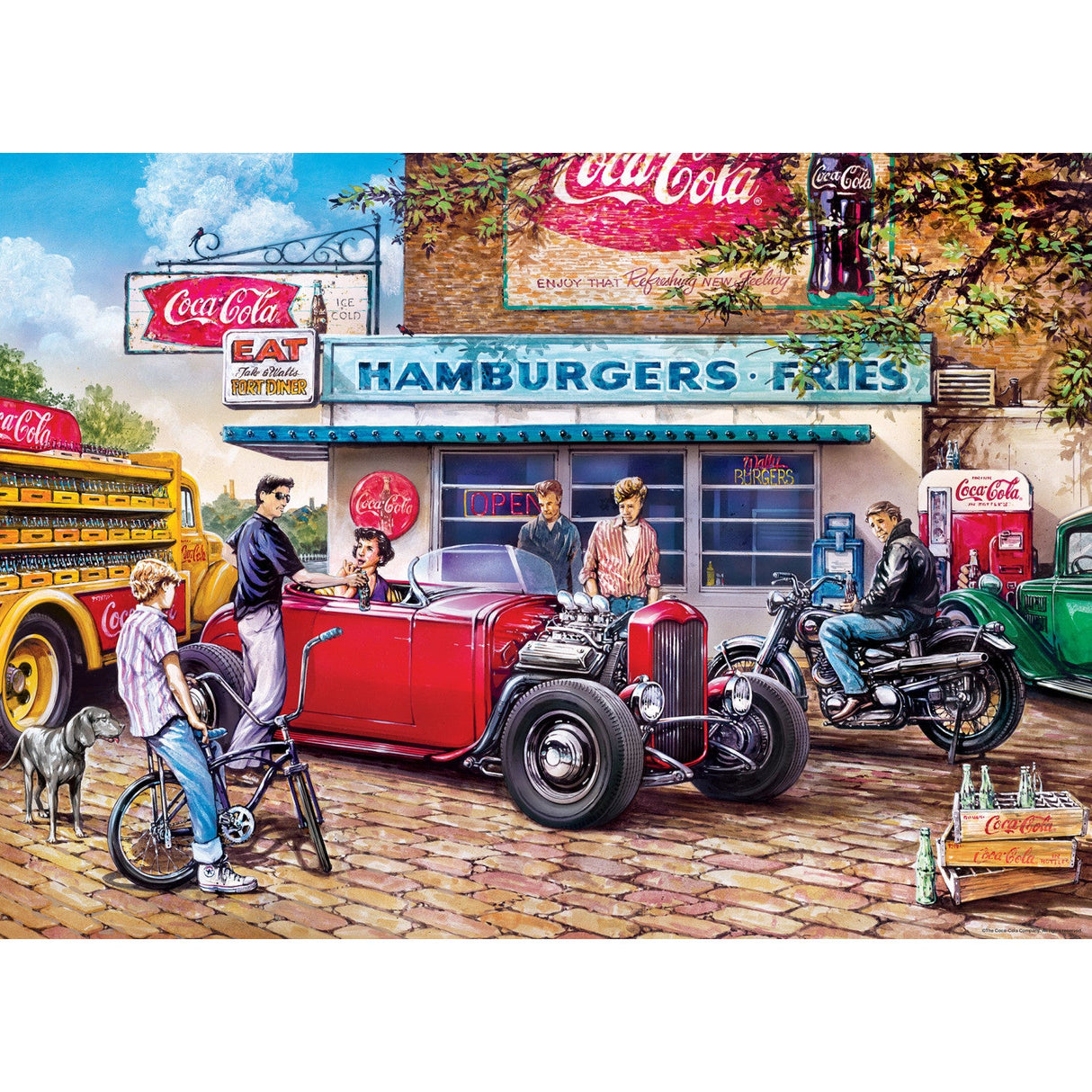 Coca-Cola - Hot Rods 1000 Piece Jigsaw Puzzle