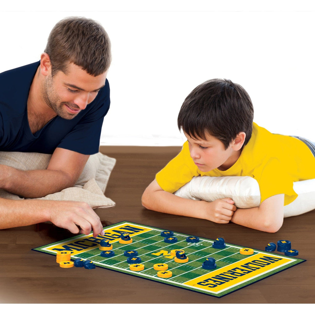 Michigan Wolverines Checkers Board Game