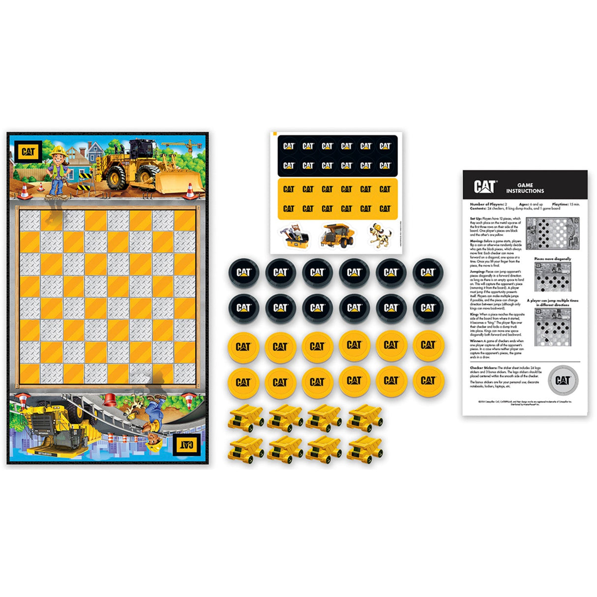 CAT - Caterpillar Checkers Board Game