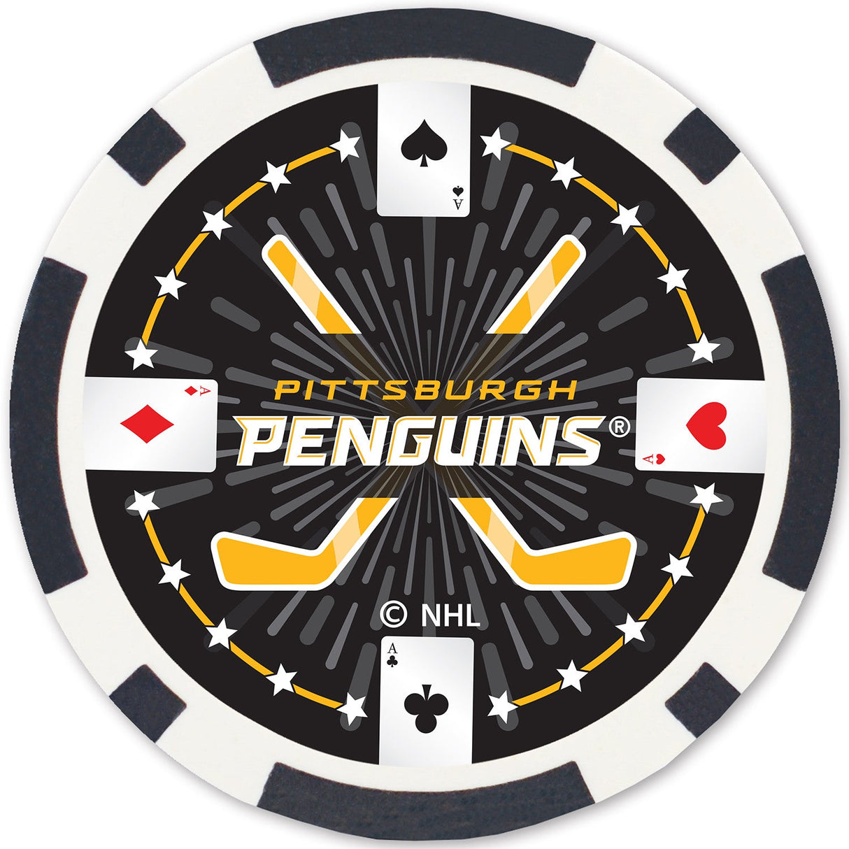 Pittsburgh Penguins 100 Piece Poker Chips