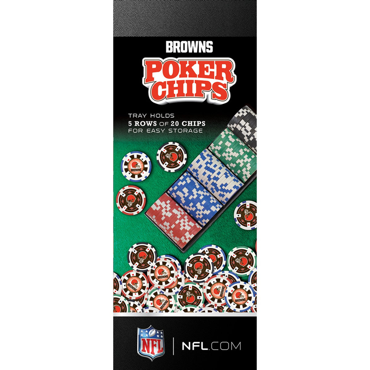 Cleveland Browns 100 Piece Poker Chips