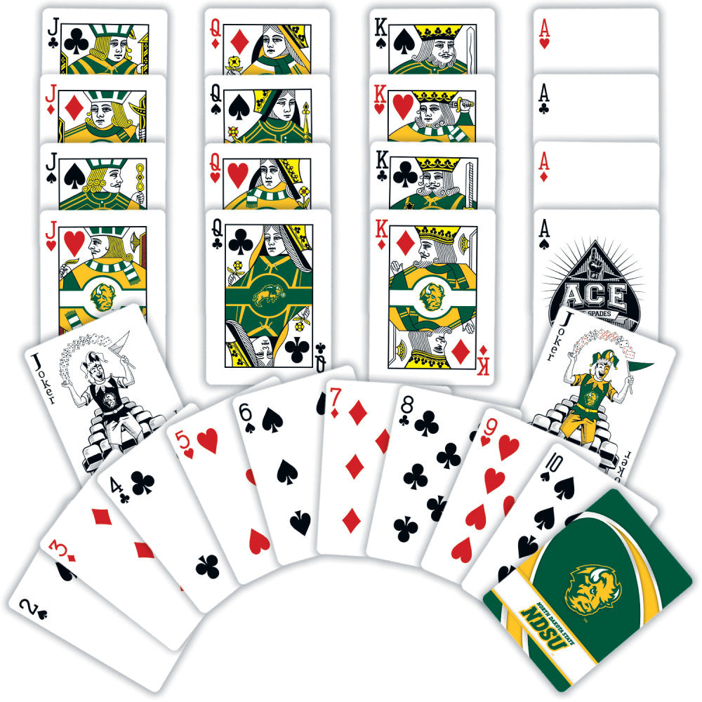 North Dakota State Bison Playing Cards - 54 Card Deck