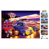 Cruisin' Route 66 - Friday Night Hot Rods 1000 Piece Jigsaw Puzzle