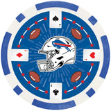 Buffalo Bills 100 Piece Poker Chips