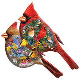 Contours - Cardinals 1000 Piece Shaped Jigsaw Puzzle