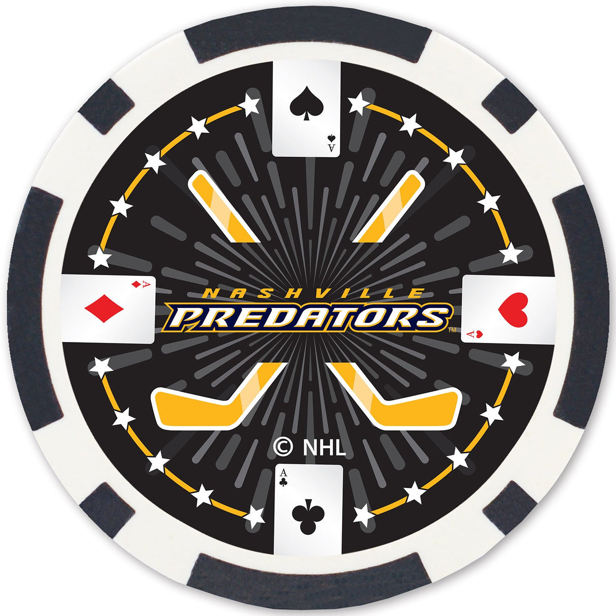 Nashville Predators 100 Piece Poker Chips