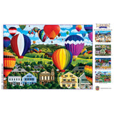 A.M. Poulin Gallery - Hot Air Adrift 1000 Piece Jigsaw Puzzle