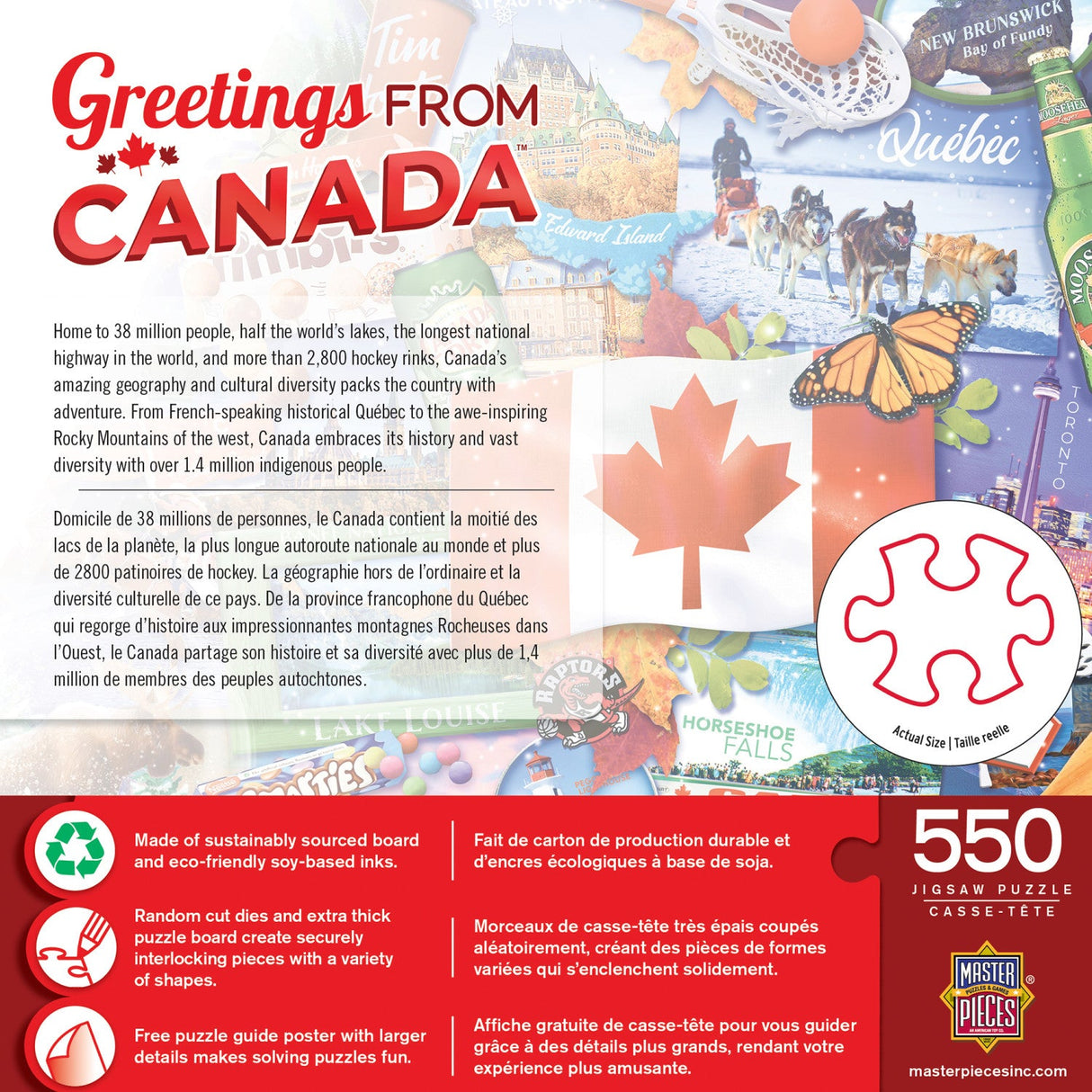 Greetings From Canada - 550 Piece Jigsaw Puzzle