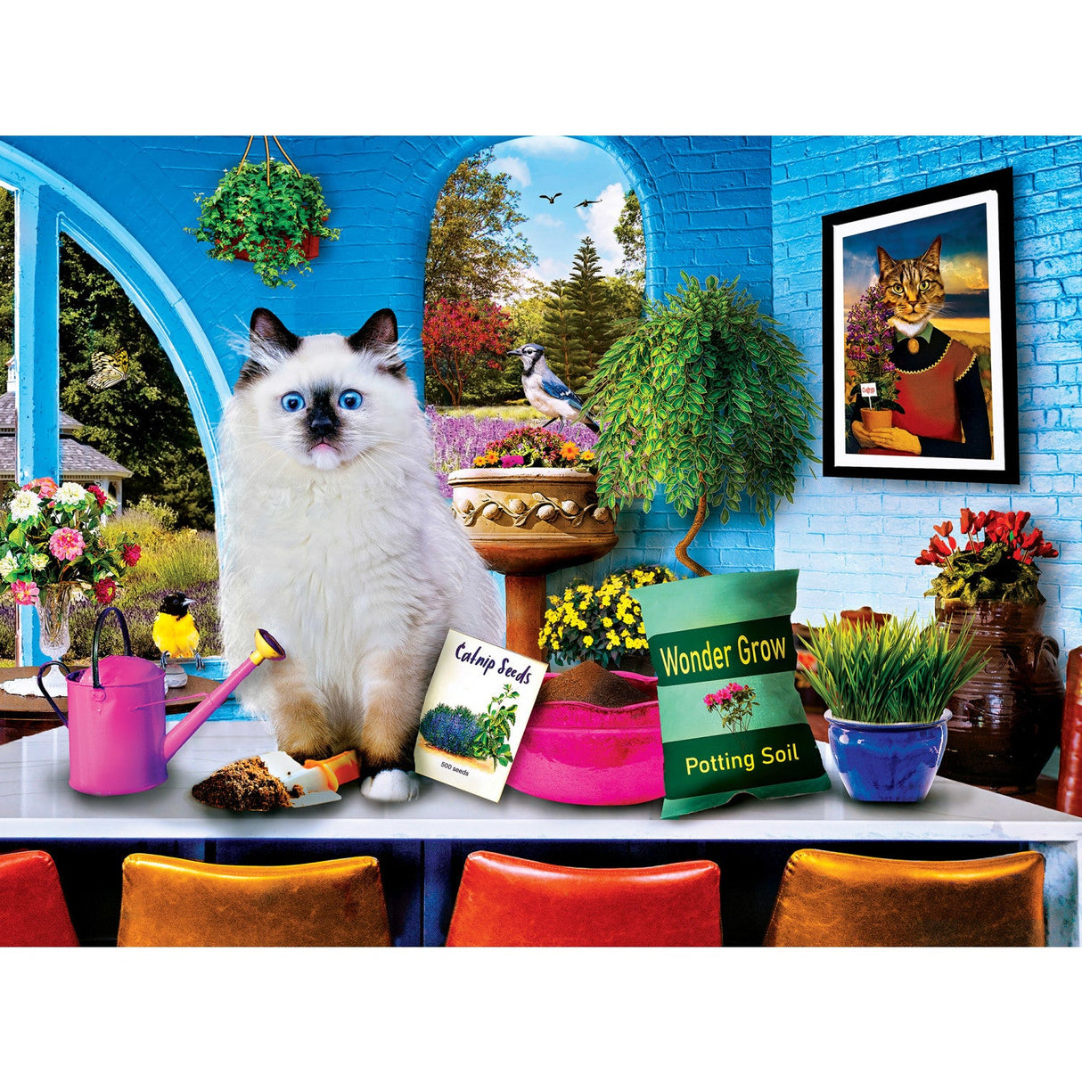 Wild & Whimsical - Catnip Cultivator 300 Piece EZ Grip Jigsaw Puzzle