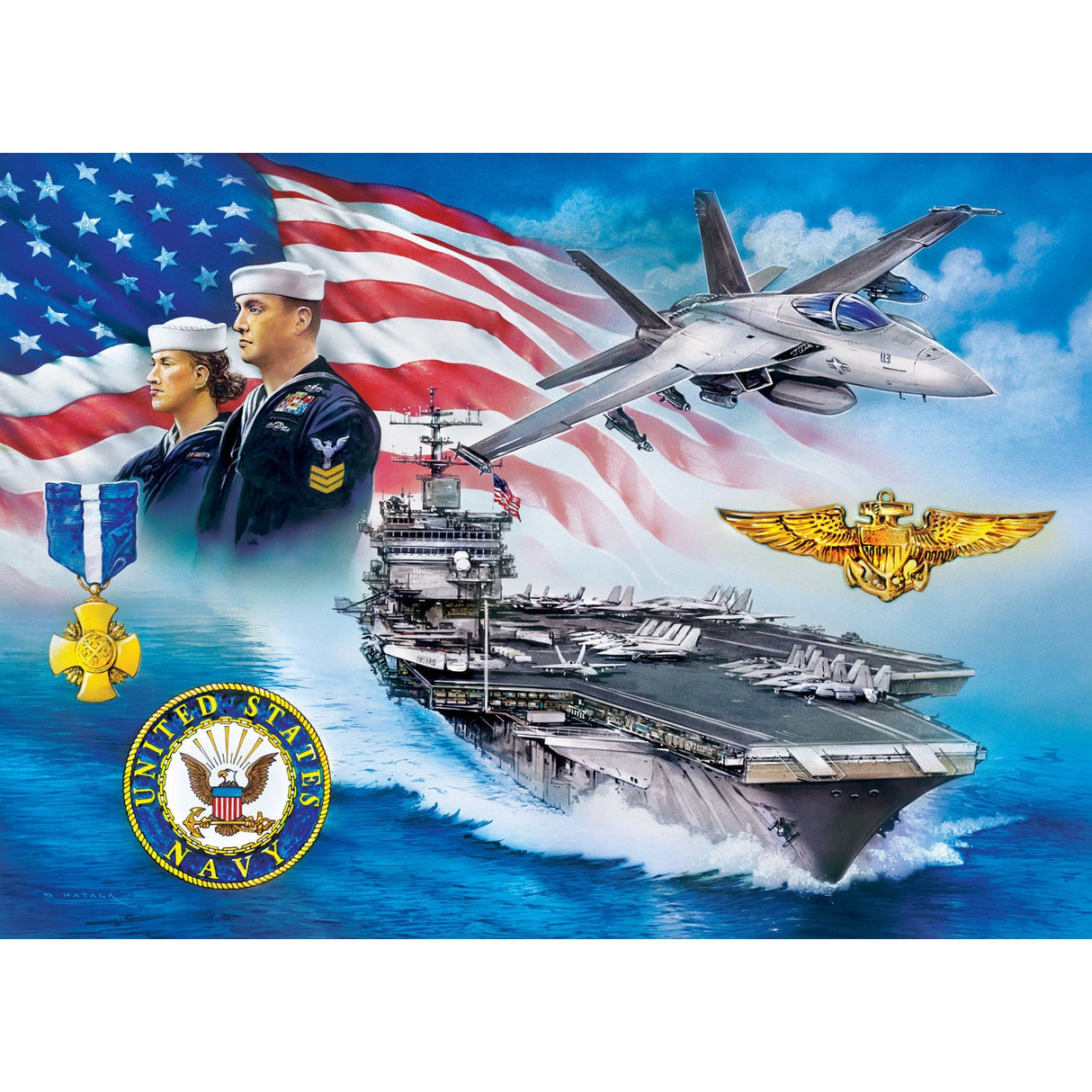 America's Navy - Anchors Away 1000 Piece Jigsaw Puzzle