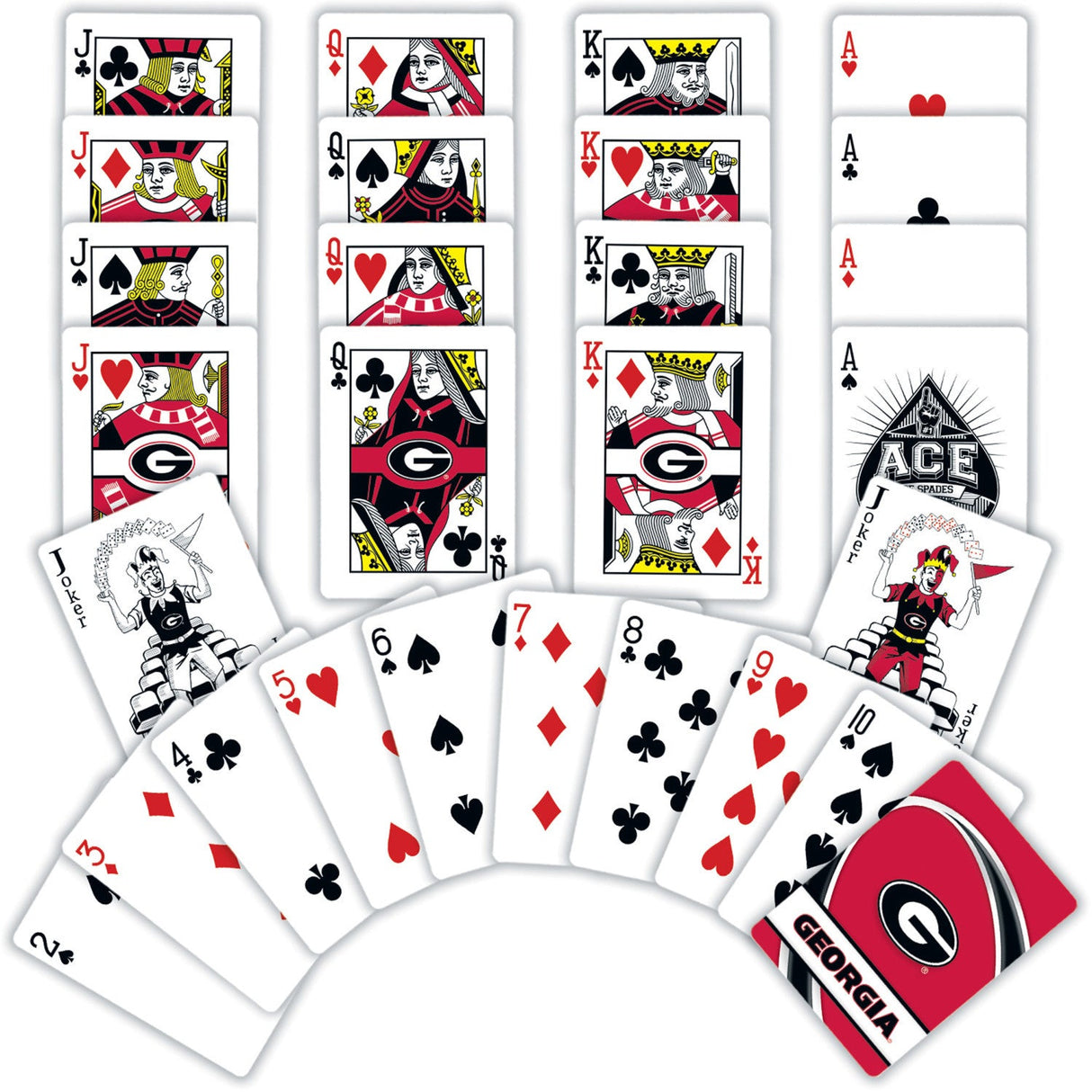 Georgia Bulldogs Playing Cards - 54 Card Deck