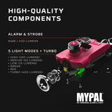 MYPAL Rechargeable Keychain Light and Safety Alarm