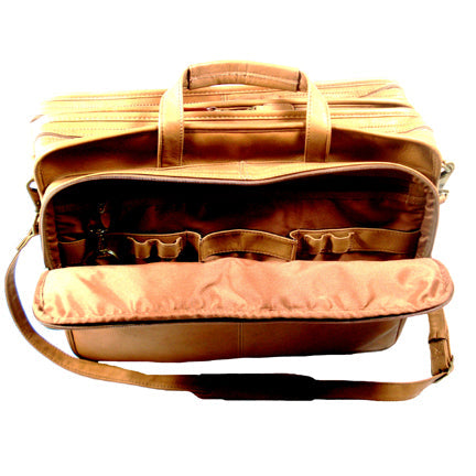 Dorado Leather Fan File Briefcase  765-528