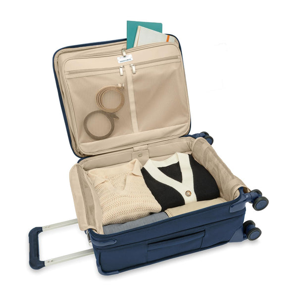 Baseline Collection Global/International Carry-On Spinner by Briggs & Riley (BLU121CXSPW)