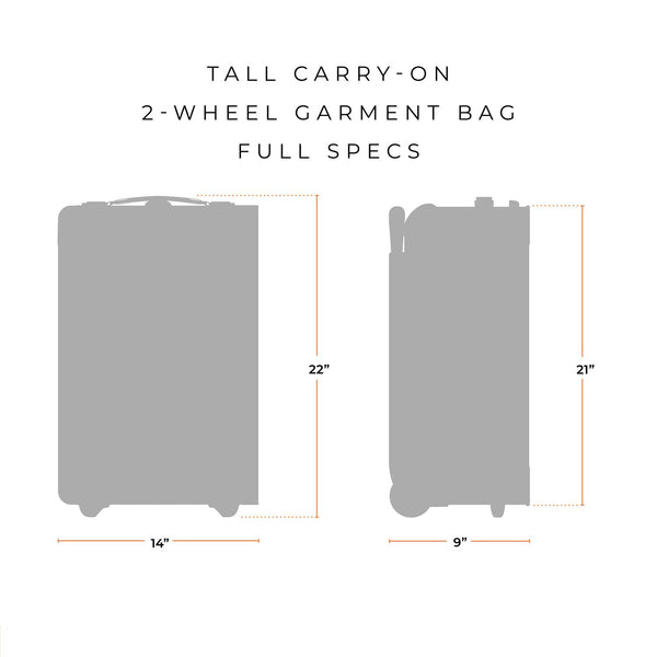 Tall Carry-on 2-Wheel Garment Bag by Briggs & Riley