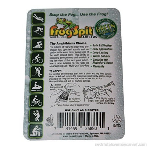 Frog Spit No Rinse Anti-Fog Wipes (Individual)